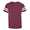 Vintage Burgundy/ White, variant on Youth Football Fine Jersey Tee Color White Solid/ Black Medium Size
