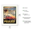thumbnail image 2 of Peugeot Cycles Automobiles - Vintage Automobile Poster by Francisco Tamagno c.1908 - Fine Art Matte Paper Print (Unframed) 11x14in, 2 of 4