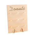 thumbnail image 1 of Soporte de madera para donuts, decoración para bodas, fiestas de cumpleaños (letra D), 1 of 8