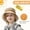 Beige, variant on Quick-Dry Kids Bucket Hat with UPF 50+ Sun Protection. Colorful patchwork design for boys and girls ages 8-15. Perfect for beach and summer outdoor play.