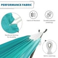 thumbnail image 4 of Vivere Double Sunbrella Hammock with Steel Stand and Carry Bag, 9 Foot, Aruba, 4 of 6