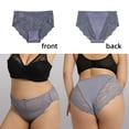 thumbnail image 2 of Cinvik 6 Packs Sexy Lace Hipster Underwear for Women, Seamless Soft Strecth High Waisted Cheeky Bikini Breathable Panties, 2 of 5