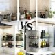 thumbnail image 4 of Juego de 2 estantes para especias, estante de pared para cocina, estante de almacenamiento para especias, ahorro de espacio, 30125,5 cm, negro, 4 of 5
