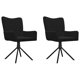 thumbnail image 1 of Sillas de comedor VidaXL, modernas, giratorias, juego de 2 unidades, de terciopelo negro, 1 of 9