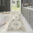 thumbnail image 3 of BERTHMEER 2'x6' Washable Runner Rugs for Hallway Kitchen Entryway Non-slip, Taupe, 3 of 7