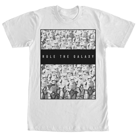 Men's Star Wars The Force Awakens Stormtroopers Rule the Galaxy  Graphic Tee White Large