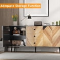 thumbnail image 3 of M optimized 55" Storage Cabinet, Modern Sideboard Buffet Cabinet with Adjustable Shelf & Doors, Freestanding Accent Cabinetry for Dining Room, Entryway, 3 of 7