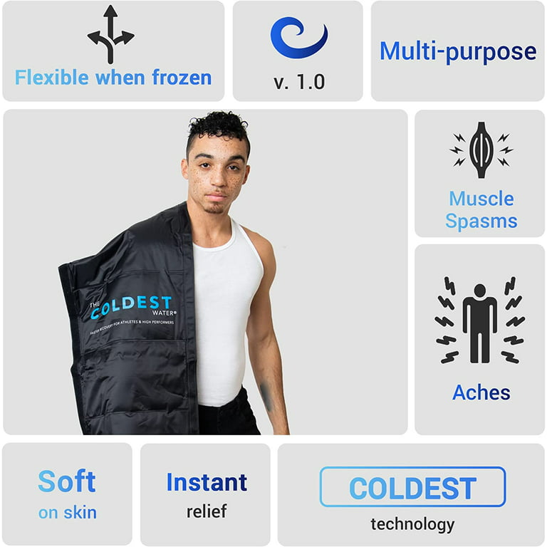Extra Large & Reusable Ice Pack (15 x 23.5 Inches, XL) for Maximum Back and Full Body Pain Relief from Injuries, Swelling, Bruises, Sprains | Ice