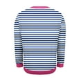 thumbnail image 5 of cocolona Womens Long Sleeve Striped Shirts Fall Fashion V Neck Tunic Tops Dressy Casual Blouses Lightweight Loose T-shirts, 5 of 6