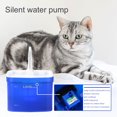 thumbnail image 2 of Automatic Cat Pet Water Fountain, 2L Drinking Dispenser, Ultra Quiet Cat Water Fountain with Translucent LED Light Faucet Spout, 2 of 8