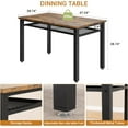 thumbnail image 1 of Juego de comedor de 4 piezas para casa con mesa con estante de almacenamiento, conjunto para comedor, 1 of 6