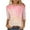 Pink, variant on Busydd Womens Tops Fashion Tie Dye Blouses Casual Loose Round Neck T-Shirts 3/4 Length Sleeve Shirts Going Out Tops for Women