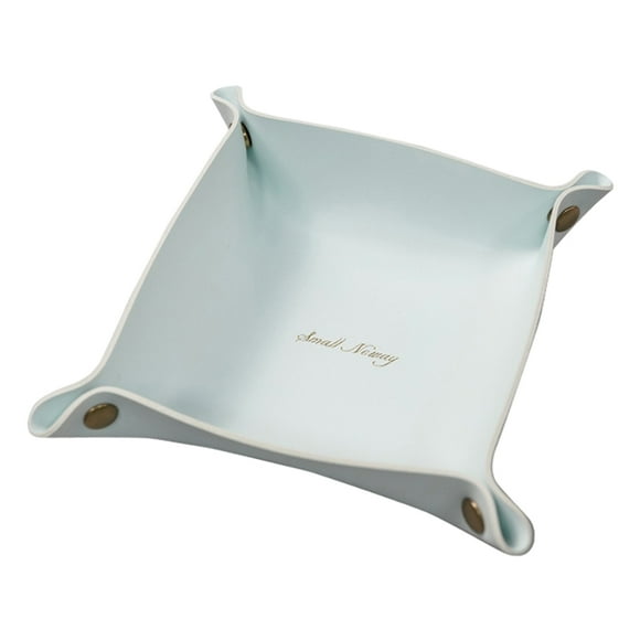 DOLITY Chic, foldable dressing table storage compartment, storage box, dresser, jewelry Blue L