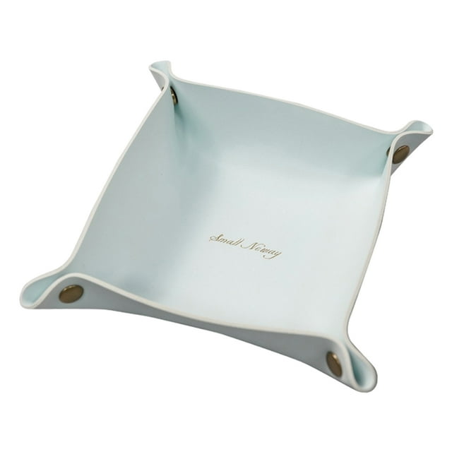 DOLITY Chic, table de Maquillage Pliable Compartiment de Rangement, Boîte de Rangement, Commode, Bijoux Bleu G