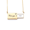 thumbnail image 1 of Thanks For Your Cooperation Symbol Letter Envelope Necklace Pendant Jewelry, 1 of 3