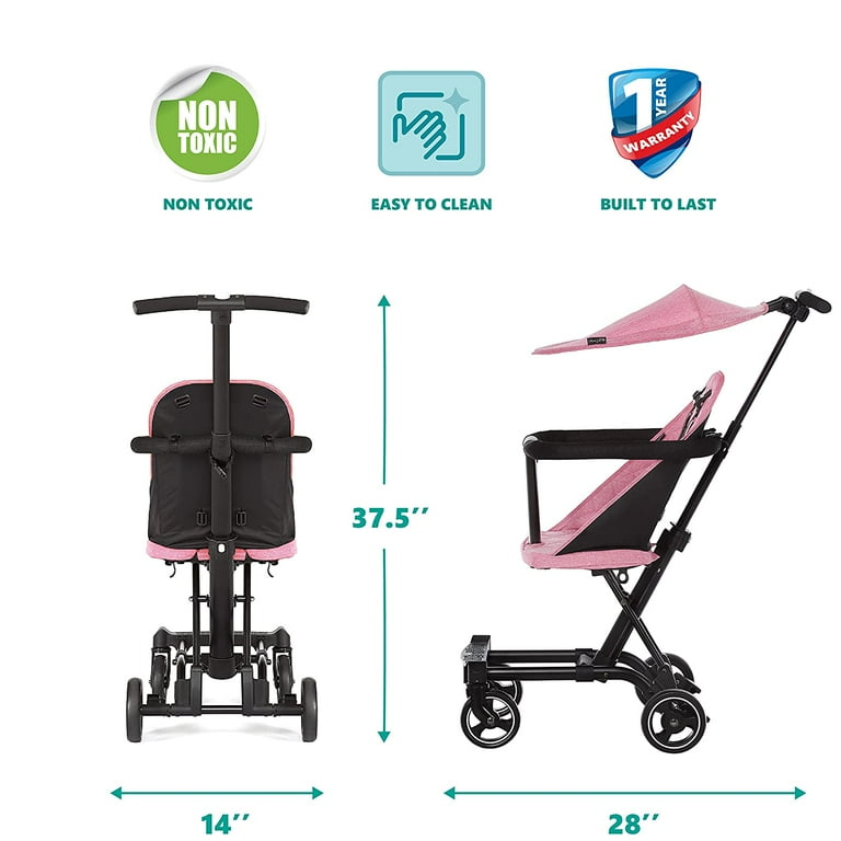 Umbrella stroller top with extendable handles