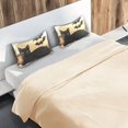 thumbnail image 5 of Yayeee Pillowcase King Size Set of 2 Satin Wrinkle Resistant Pillow Case, Beige Halloween Cat, 5 of 7