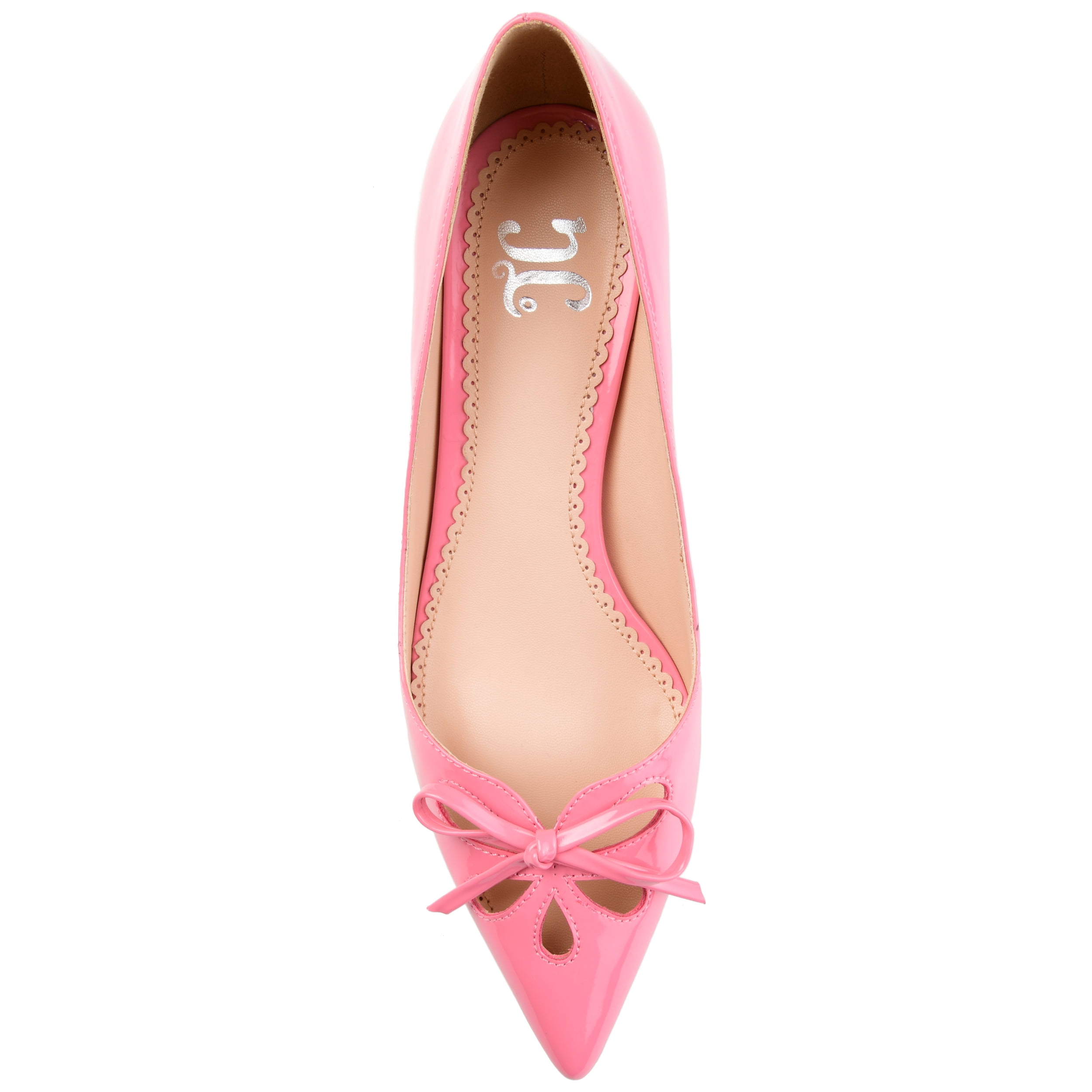 Journee Womens Lutana Pointed Toe Kitten Heel Pumps, Widths Available