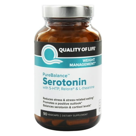 Quality Of Life Labs - PureBalance Serotonin For Weight Management - 90 Vegetable (Best Vitamins For Serotonin)