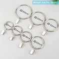 thumbnail image 4 of 10 Pack 1.75 Inch Dia Metal Curtain Rings with Clips Red Bronze Decorative Drapery Rustproof (Ring ID 45mm), 4 of 5