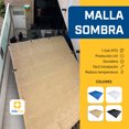 thumbnail image 2 of Malla Sombra 1.5x6 Metros - Rectangular Beige - Lonas para Exteriores - Lona para Sombra - Argolla y Bastilla Ultra-Resistente - Protección UV - Fácil Instalación - Malla 1.5x6 Beige, 2 of 7