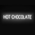 thumbnail image 1 of SpellBrite HOT CHOCOLATE LED Sign for Business. 48.8" x 6.3" White HOT CHOCOLATE Sign Has Neon Sign Look With Energy Efficient LED Light Source. Visible from 500+ Feet, 8 Animation Settings., 1 of 4