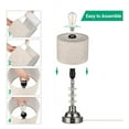 thumbnail image 5 of DEWENWILS Modern Touch Control Table Lamp 3 Way Dimmable with 2 USB Ports for Living Room, Bedroom, Light Bulb Included, 5 of 9