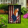 thumbnail image 3 of American Flag with Basset Hound Dog stand under the cross Patriot Patriotic 4th of july Garden Flag, Double-Sided Decorative Outdoor Flag, Patriotic Polyester Yard Flag 12 x 18 in, 3 of 5