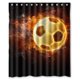 thumbnail image 1 of ABPHQTO Cortina de ducha de fútbol Cortina de ducha impermeable 150x180 cm, 1 of 2