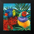 thumbnail image 2 of Vitaletti, Carolee 20x20 Black Modern Framed Museum Art Print Titled - Birds in Paradise II, 2 of 5