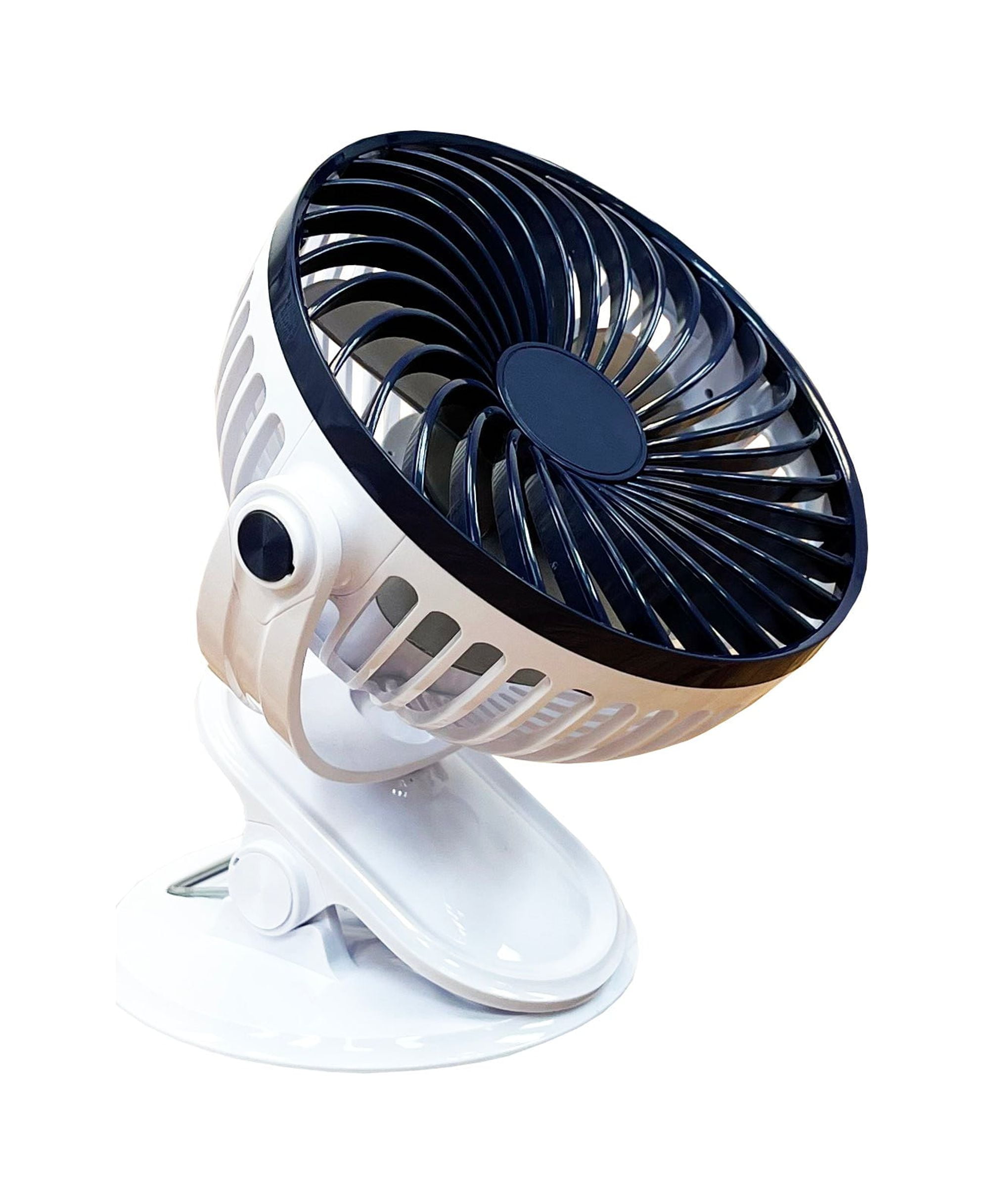 JEF World of Golf Portable Mini Battery Golf Cart Table Fan with Clip