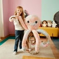 thumbnail image 4 of IKASA Giant Octopus Stuffed Animal Jumbo Octopus Plush Toy - Soft Toy Large Cute Huge Jumbo Kawaii Fluffy Plushy Big Size Octopus Fat Oversized Plushie,Gifts for Kids Girls Boys Girlfriend Children, 4 of 6