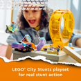 thumbnail image 3 of LEGO City Stuntz Smashing Chimpanzee Stunt Loop 60338 Building Toy Set; Flywheel-Powered Bike Toy for Boys, Girls, and Kids Ages 7+ (226 Pieces) LEGO -, 3 of 6