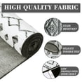 thumbnail image 4 of Alfombra marroquí Haperlare, lavable, antideslizante, antimanchas, con acento geométrico bohemio, 1,22 m x 1,83 m, gris, 4 of 5