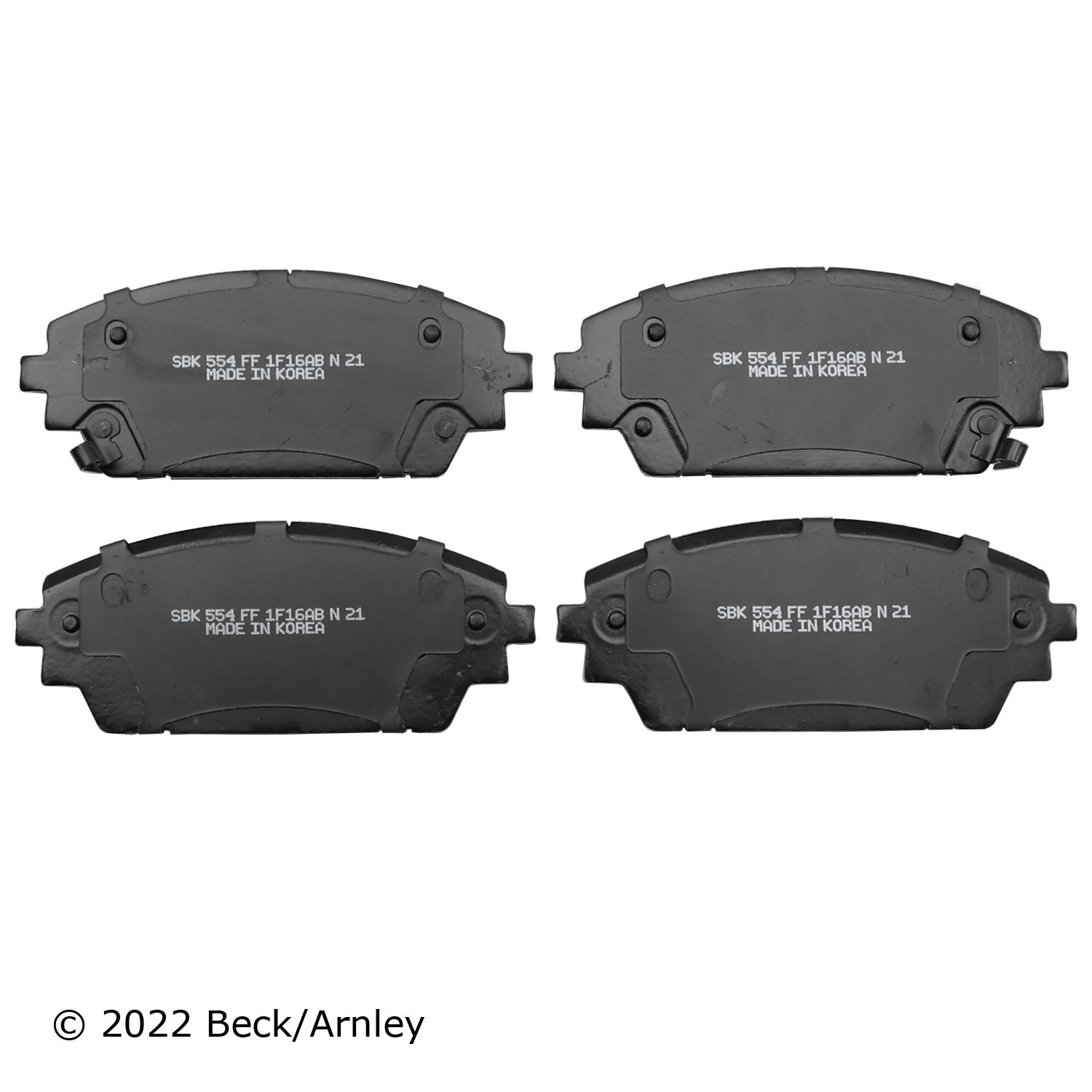 Beck Arnley 0892130 Premium Brand Brake Pads Fits select: 2019-2023 MAZDA 3