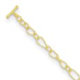 thumbnail image 2 of Auriga Fine Jewelry 18K Yellow Gold Textured Fancy Link 7.5" Bracelet for Women, 2 of 6