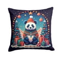 thumbnail image 2 of Panda Christmas Fabric Decorative Pillow 18 in x 18 in, 2 of 3