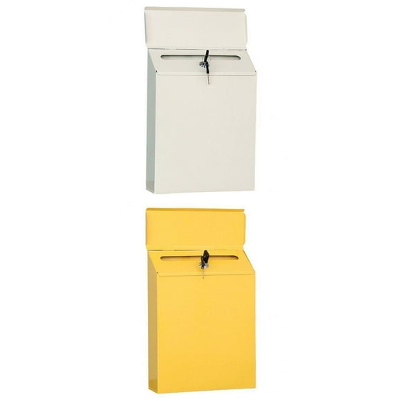 Abbracc 2 Sets Mailbox Letter Drop Box Payments Paperwork Secure Postbox House Rural