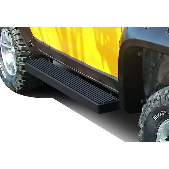 APS Running Boards 6 inches Matte Black Compatible with Toyota FJ Cruiser 2007-2014 Stainless Steel (Nerf Bars Side Steps Side Bars)