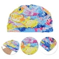 thumbnail image 3 of Unique Bargains 1 Pc Elastic Pleated Style Swimming Cap Assorted Color, 3 of 6