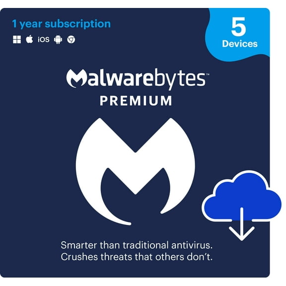 Malwarebytes Premium 5-Device 1-Year Subscription [Download]
