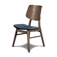 thumbnail image 2 of New Classic Furniture Oscar Wood Dining Chair in Walnut/Teal (Set of 2), 2 of 6