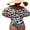 #0054-Black, variant on Sokhug Womens Plus Size One Piece Swimsuit Off Shoulder Ruffle Trim Geometric Print Tummy Control Ruched Bathing Suit Modest Swimwear