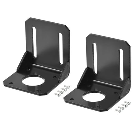 

Uxcell Motor Bracket Motor Mounting Holder 53x50x51mm Black for NEMA 17 Stepper Motor with Screws 2 Set