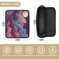 thumbnail image 4 of Curling Iron Storage Bag Hair Tools Travel Bag Heat Resistant and Portable Flying Dragon in Sky, 4 of 8
