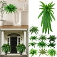 thumbnail image 5 of Clearance BANEX Lifelike Artificial Fern Outdoor Lifelike Artificial Fern Artificial Ferns For Outdoors Faux Ferns Ferns For Porch Window Home Decor Artificial Plants Outdoor Clearance Sales C, 5 of 5