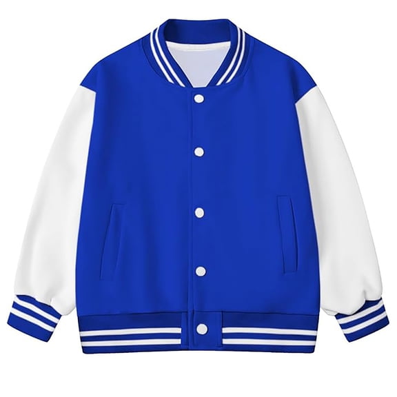 Letdown Boys Girls Varsity Jacket Colorblock Letterman Baseball Bomber Coat School Outwear Casual Varsity Jacket School Bomber Jackets