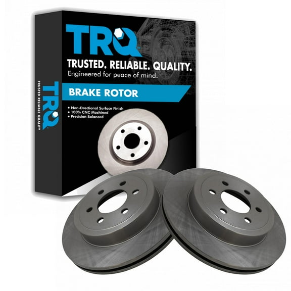 TRQ Front Brake Rotors Set Vented Fits Select 2003-2004 Dodge Dakota