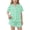 Mint Green, variant on Girls Summer 2 Piece Outfits Cute Floral Short Sleeve and Casual Shorts Kids Orange Size 12