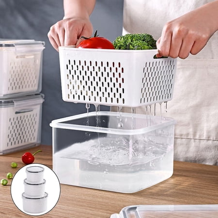 3/set Stackable Food Containers Set With Lid Lunch Boxes Bpa Free ...